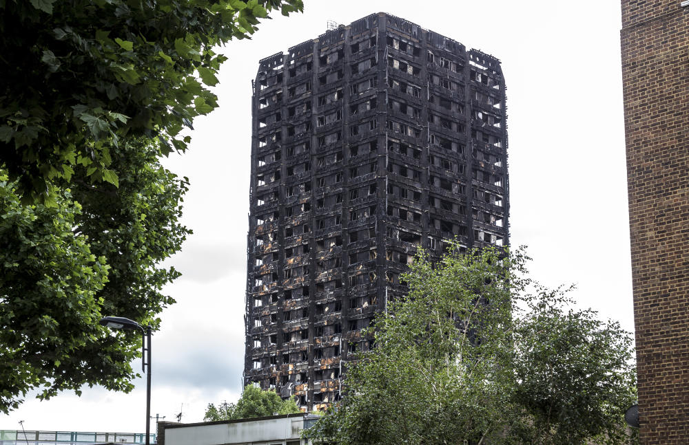 Grenfell Tower in west London